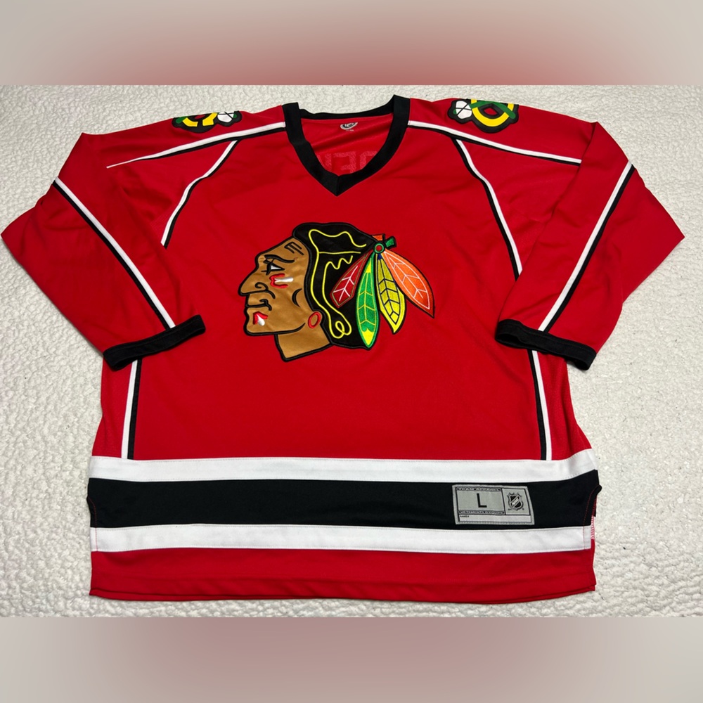 Reebok Premier NHL Jersey Chicago Blackhawks Jonathan Toews Red Size Large CLEAN